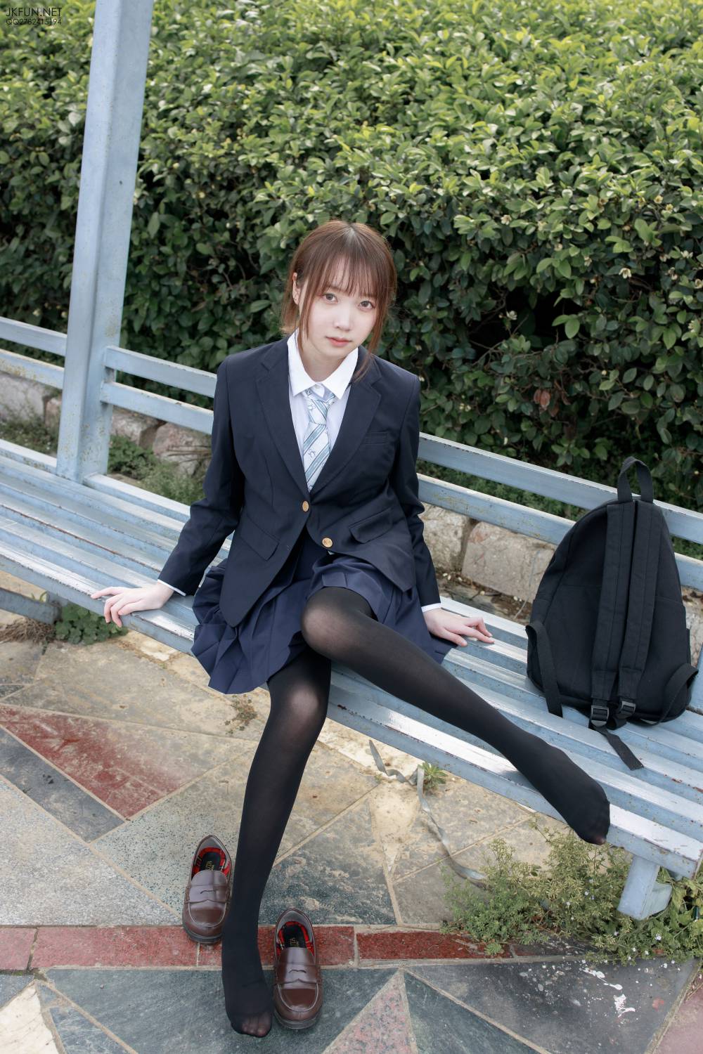 森萝财团写真 JKFUN-006 Aika 日系黑丝插图1