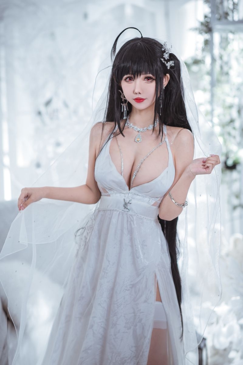 008 仙女月 大凤纯白婚纱 [30P189MB]插图