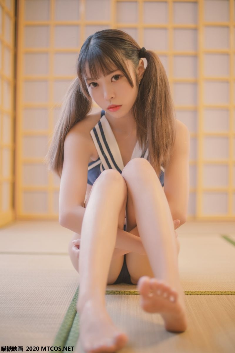 [喵糖映画] VOL.153 蓝白泳衣 [22P181MB]插图