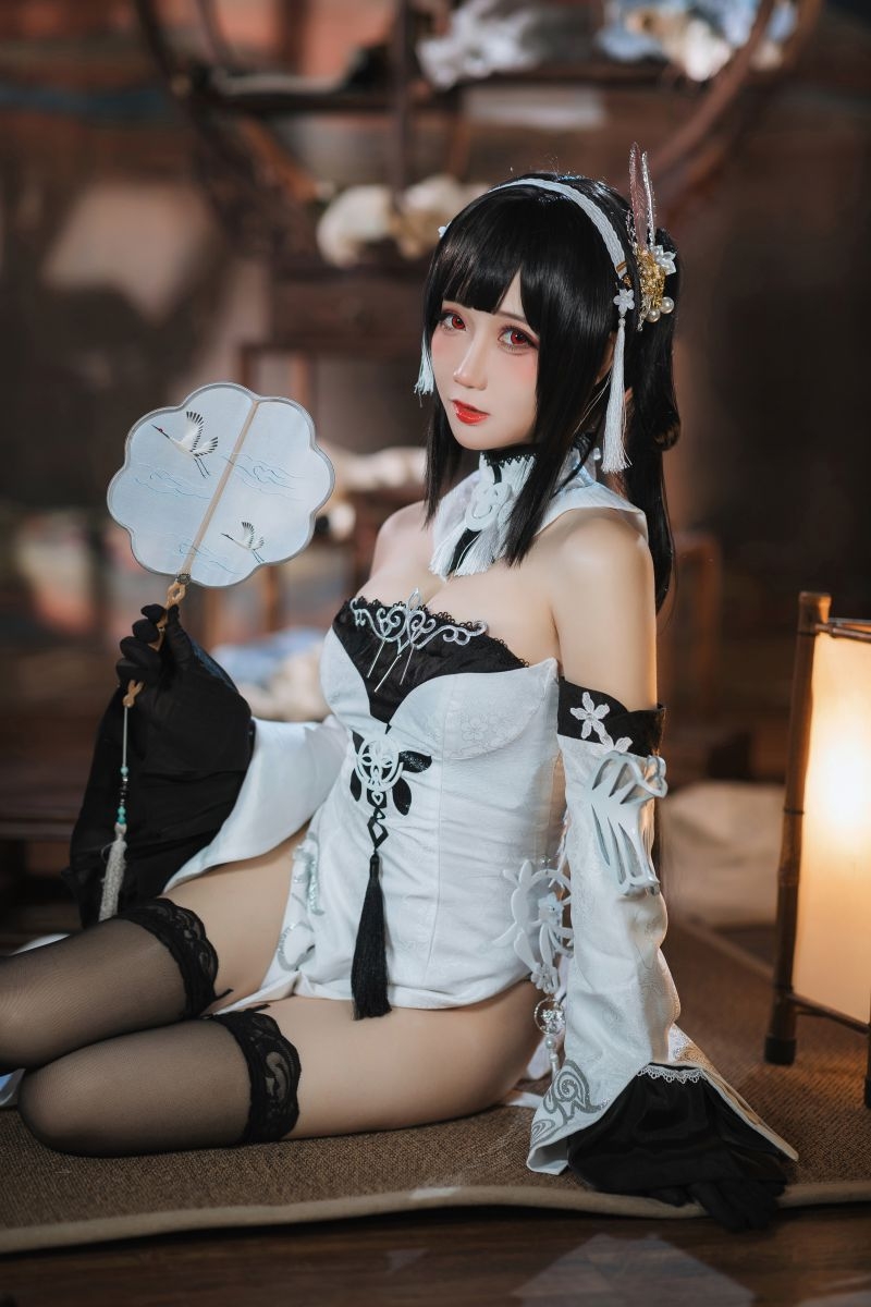 焖焖碳  NO.28 碧蓝航线 鎮海 白黑礼服 [23P-182M]插图1
