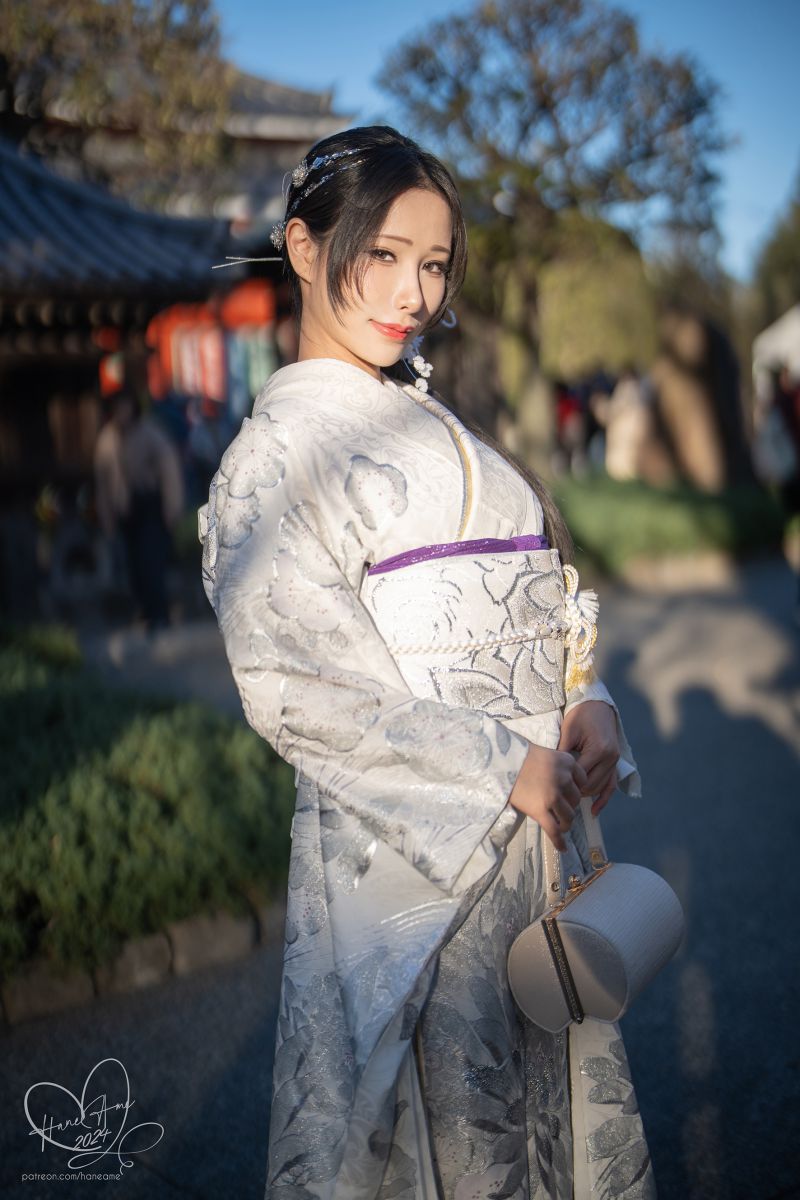 雨波_HaneAme NO.303 Original 2024 New year Silver Kimono（银钿和服 – 2024新年）[33P-86M]插图