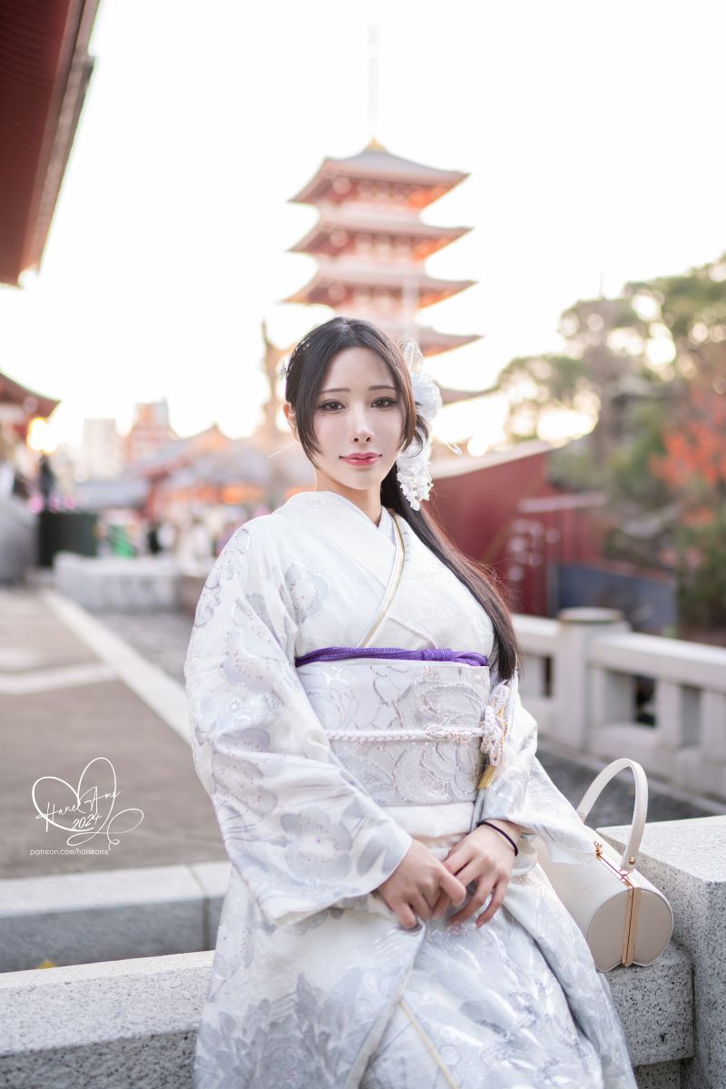 雨波_HaneAme NO.303 Original 2024 New year Silver Kimono（银钿和服 – 2024新年）[33P-86M]插图1