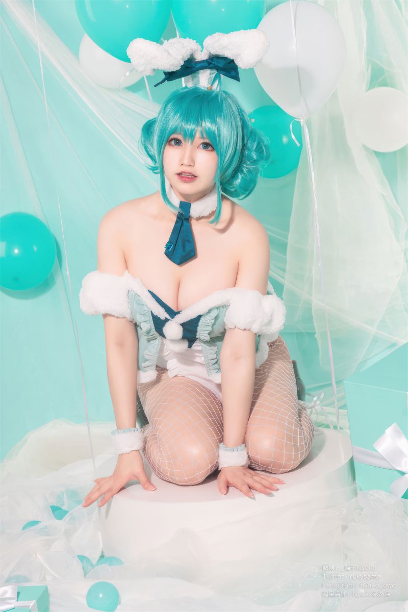 Nyako喵子 – NO.072  初音白兔[41P-323.1M]插图1