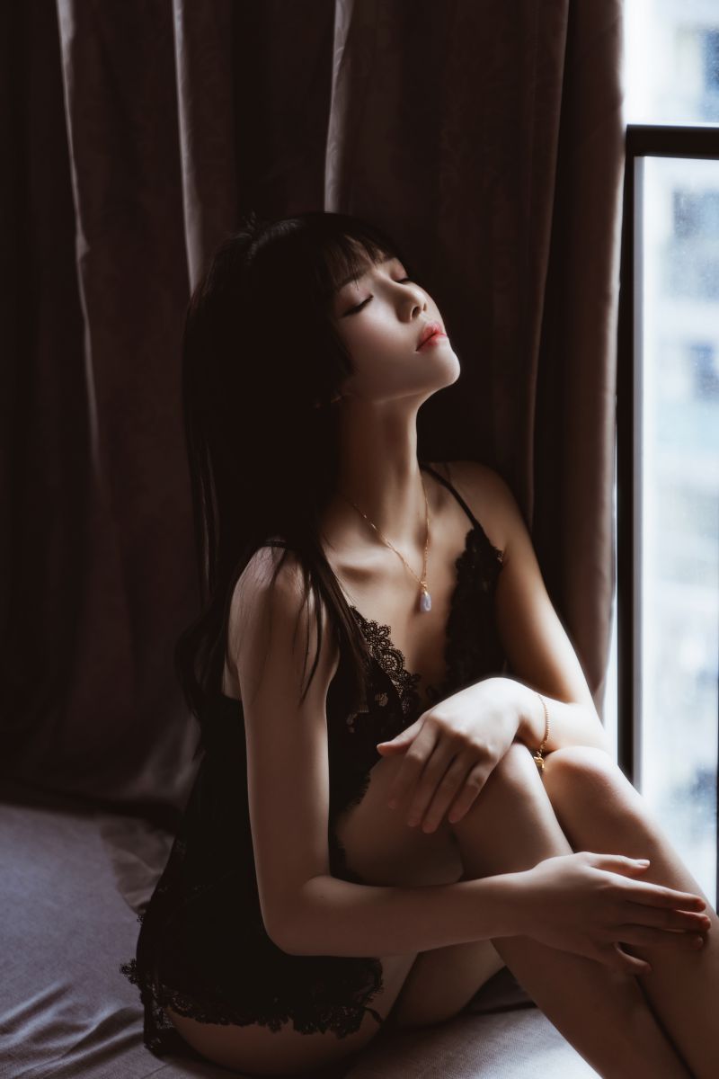 桜桃喵 – NO.187 黑[22P-165.4M]插图1