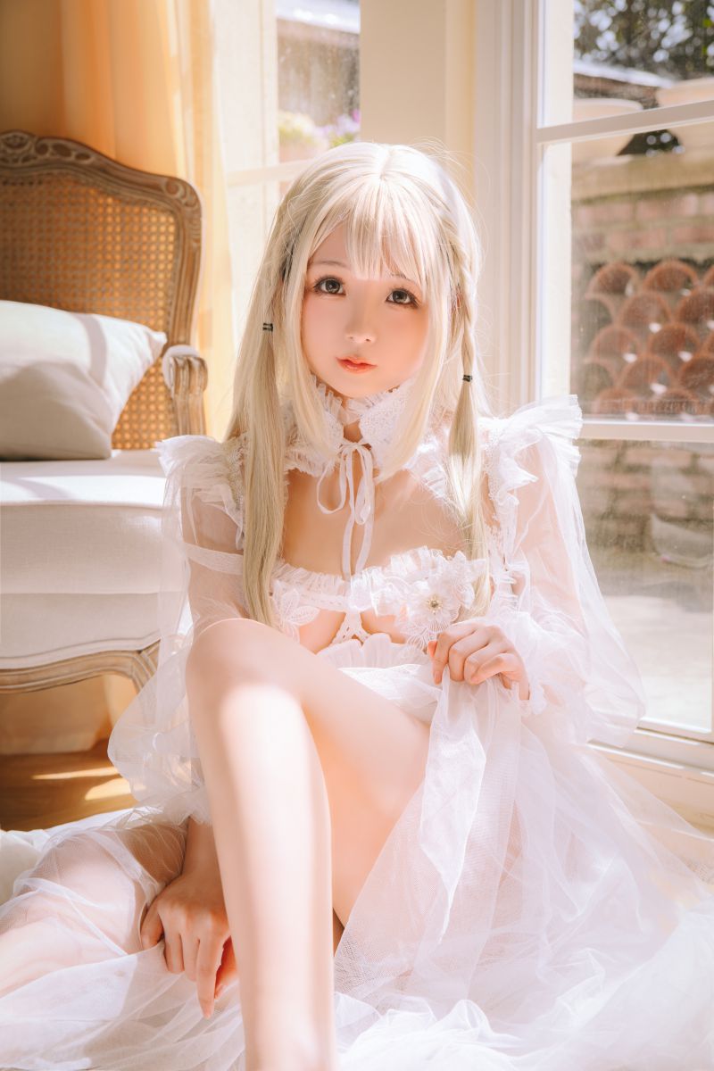 日奈娇 – NO.136 白纱衣[134P-4V-1007.2M]插图