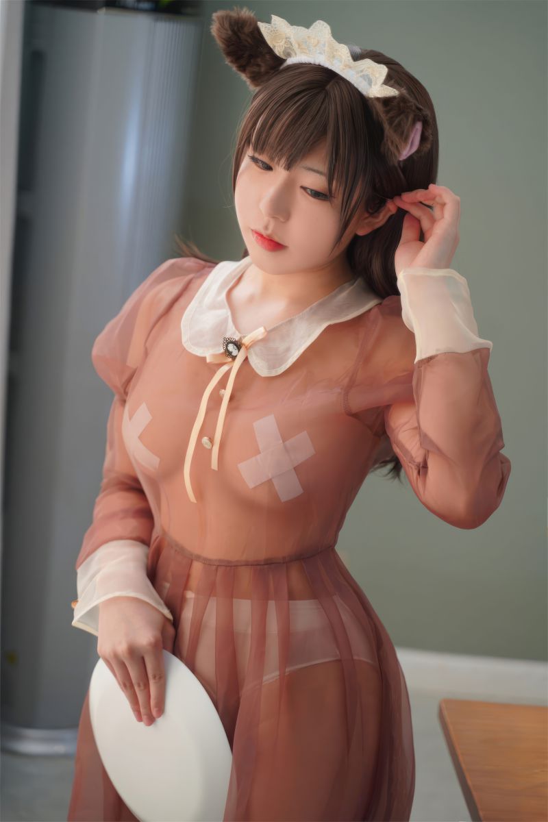 虎森森 – NO.042 棕色透明女仆[35P-229.2M]插图1