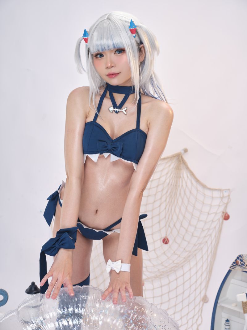 ZinieQ – NO.103 Hololive Gawr Gura Swimsuit[26P-2V-638.2M]插图1