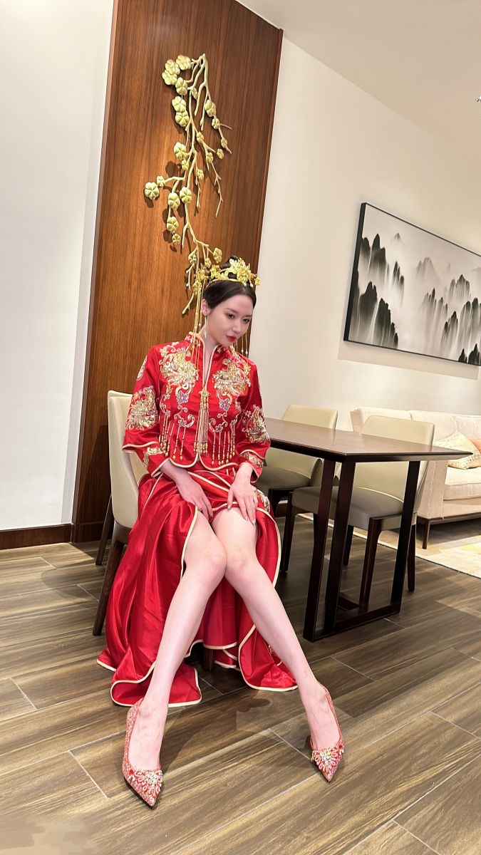 秀人网嫩模 梦心月 洞房花烛夜【18P3V】插图1
