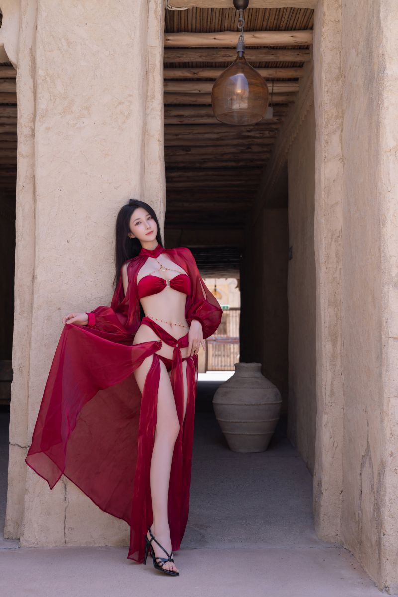 秀人名模鱼子酱Fish《惊红之舞》写真插图