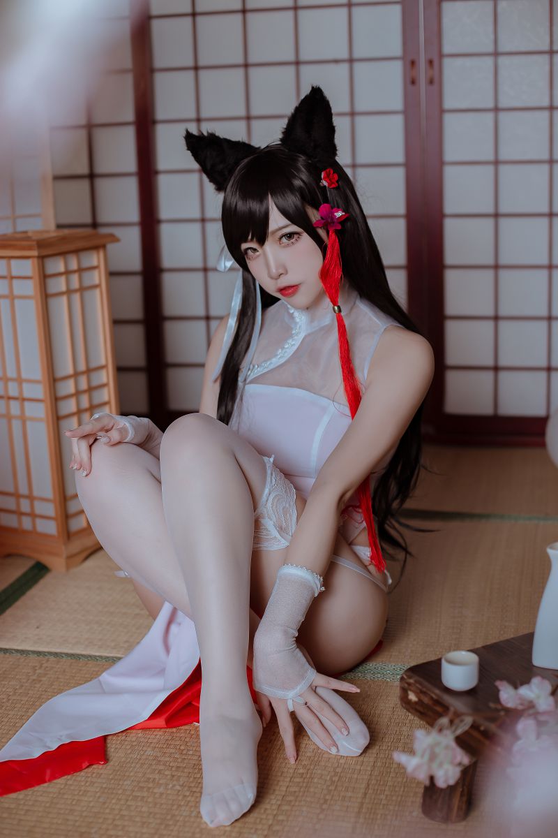 二佐Nisa – NO.193 犬之眷 碧蓝航线 爱宕 旗袍[18P-117.2M]插图