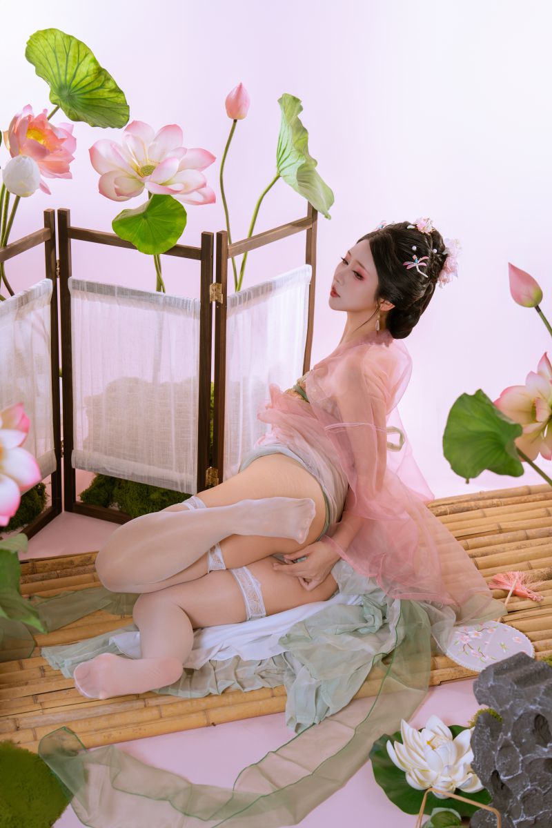云溪溪 – NO.130 奶桃桃 采莲[91P-1017.1M]插图
