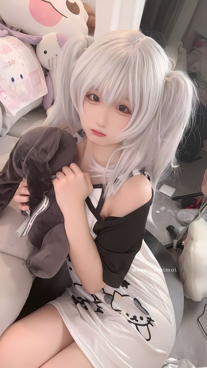 Seele麦麦 – NO.020 白色双马尾 [16P-77M]插图1