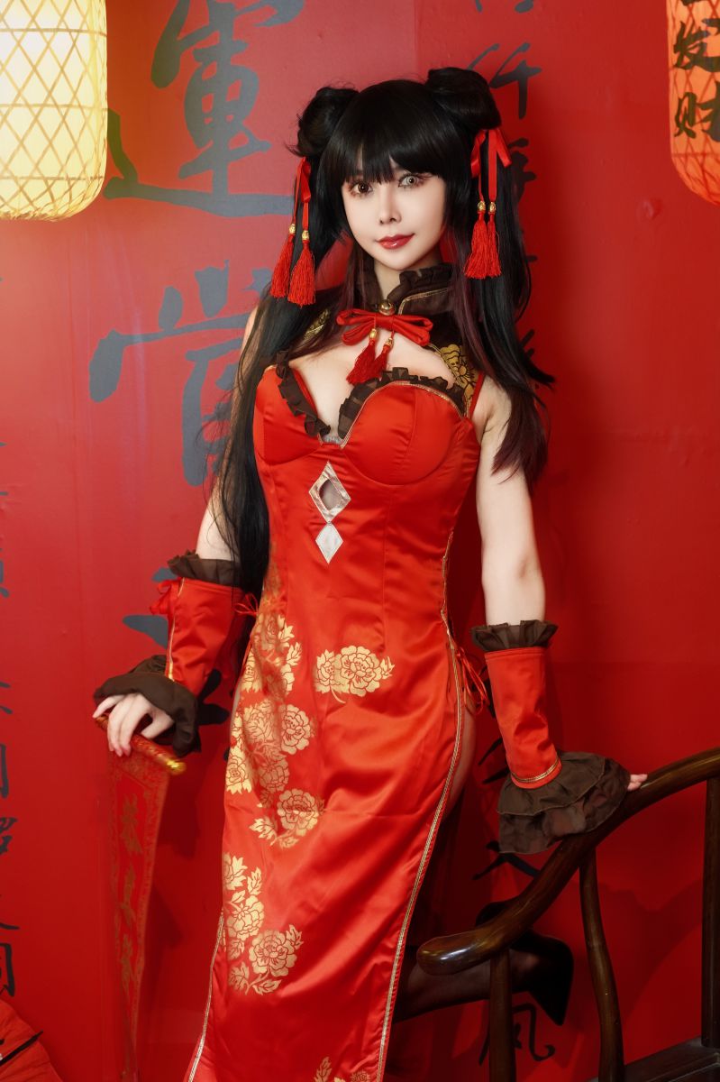 亚马逊鲶鱼 – NO.017 时崎狂三 旗袍[25P-1V-547M]插图1